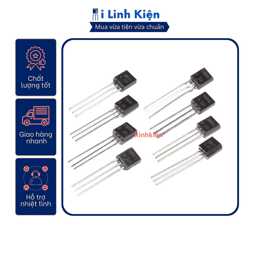 Transistor s9011 s9012 s9013 s9014 s9015 0.5a 40v chất lượng tốt.