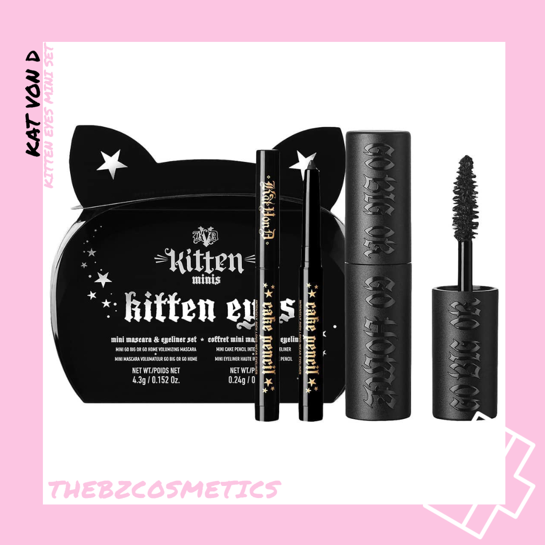 Set liner + mascara Katvond siêu chống nước bền màu
