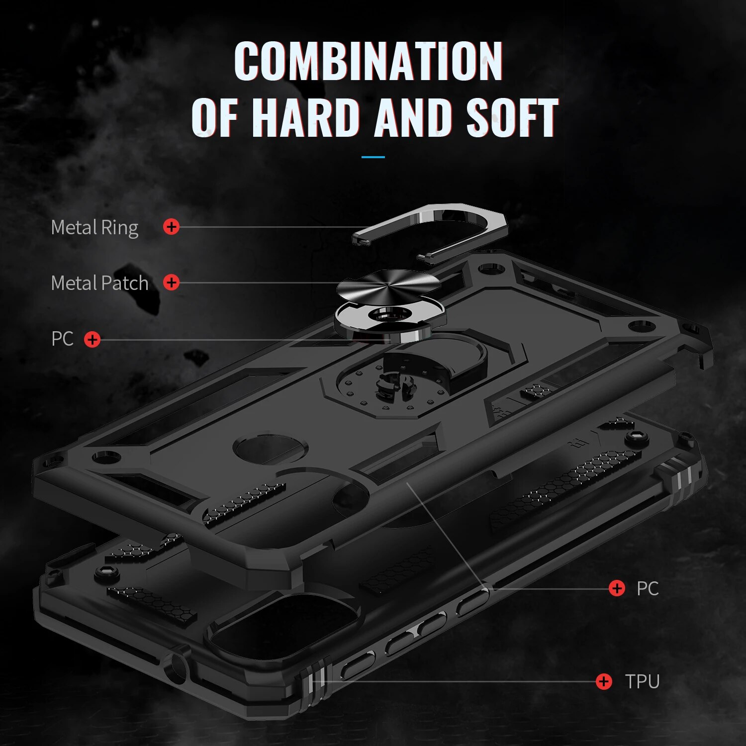 Fashions High Quality Case For Lenovo K14 Plus Heavy Duty Shockproof Ring Kickstand Case Cover On For Lenvo 12 Note Pro K13.