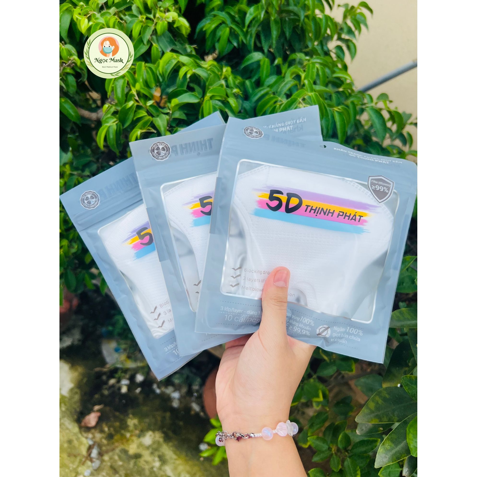 SET 100 CHIẾC KHẨU TRANG 5D THỊNH PHÁT