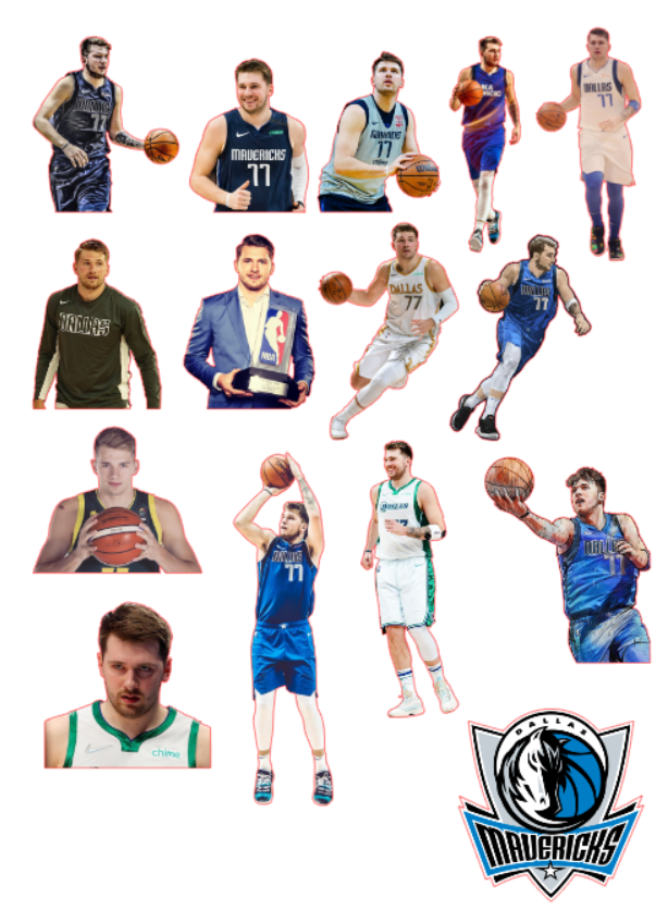 Luka Doncic Moves and Highlights Waterproof and High Quality Sticker