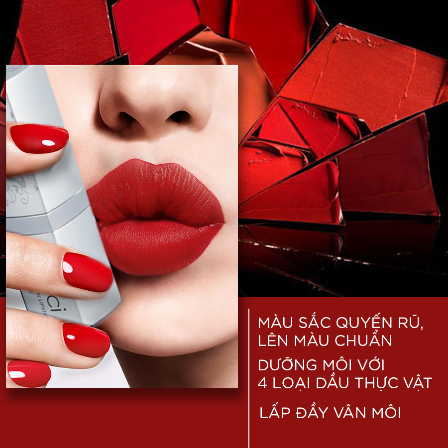 Son Lì Lâu Trôi Dưỡng Môi Cao Cấp Vacci Matte Lipstick