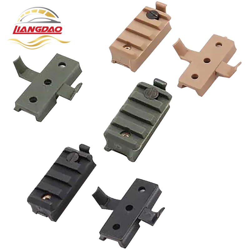 Helmet Flashlight Torch Clamp Mount Holder Bracket Attachment Fit Fast Helmet Side Rails Helmet Accessories For Outdoor Fishing Trainning Cosplay