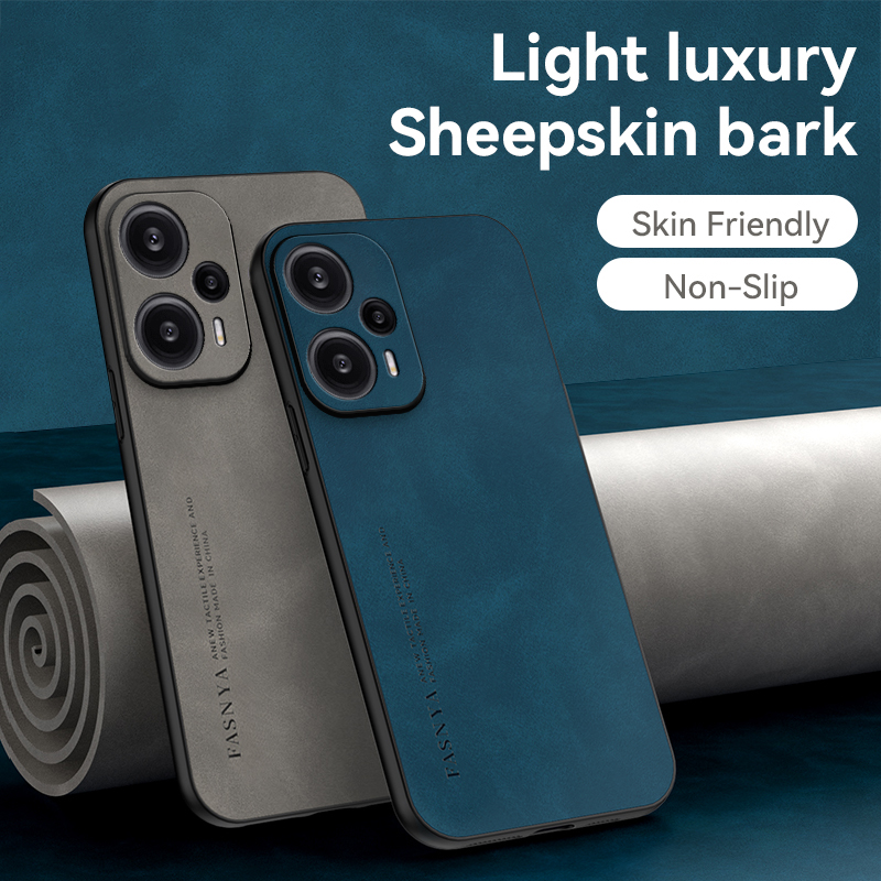 For Xiaomi Redmi Note 12 Turbo Case Redmi Note12Turbo TPU Soft Shockproof Matte Phone Casing Leather Texture Cover