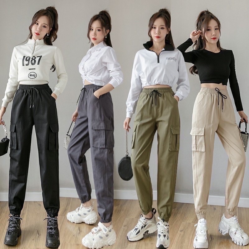 High Quality Cargo Pants for women, Jogger Pants with Pockets, Hippie  OOTD, Celebrity Pants