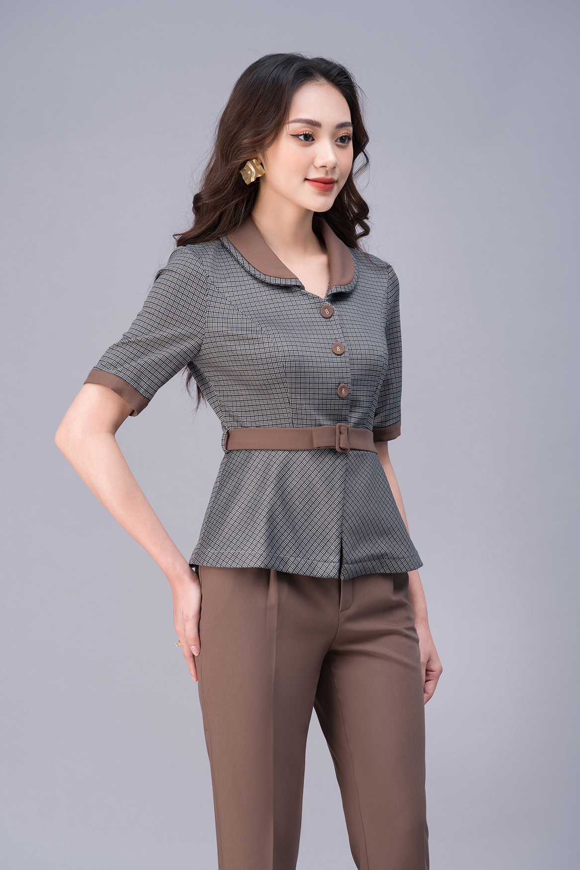 Bộ Đồ Vest Nữ Công Sở Cao Cấp LUPERI LFSB499