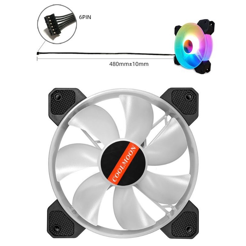 FAN Led COOLMOON Y1 RGB
