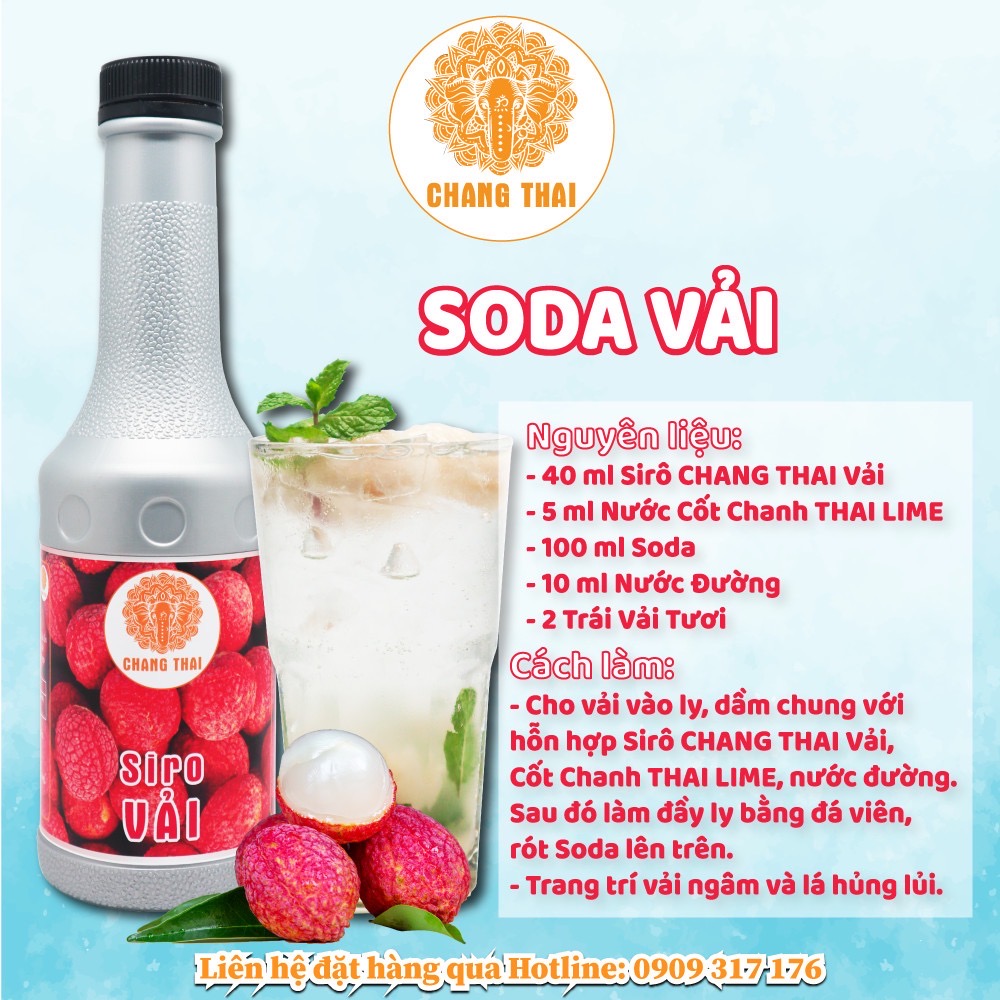 Siro Vải Chang Thai 1Lít