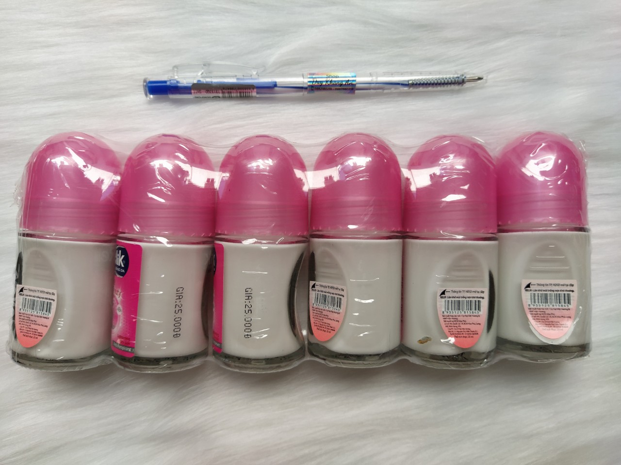 2 chai Lăn khử mùi Relik hồng chai 50ml
