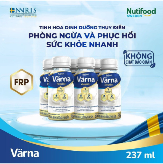 (HSD T9-2024) Lốc 6 Chai Sữa Pha Sẵn Nutifood Varna Complete Chai 237ml.