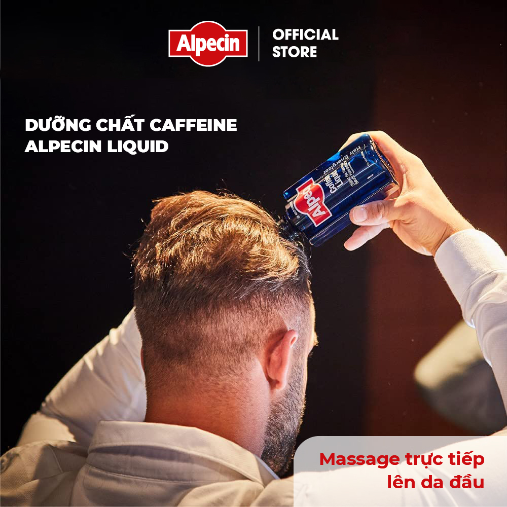 Dưỡng chất ngăn rụng tóc kích thích mọc tóc Caffeine Alpecin Liquid 75ml - Mini size