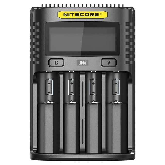 *bộ sạc pin thông minh 100% nitecore um4 usb qc qc qc 3.0 2700 26650 chất lượng cao