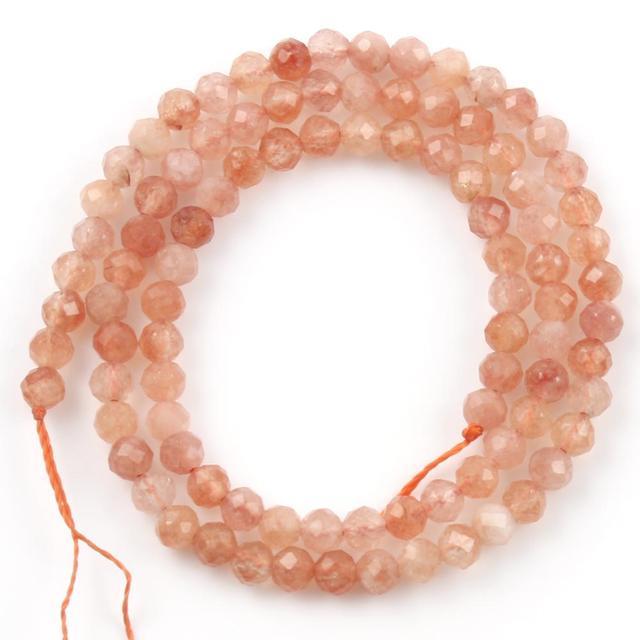 Natural Faceted Sunstone Labradorite Jaspers Agates Lapis lazuli Amazonite Opal Stone Beads For DIY Jewelry Making Bracelet 15''