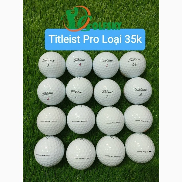 Bóng golf cũ titleist prov1, v1x 4 lớp chất lượng tốt - used golf ball