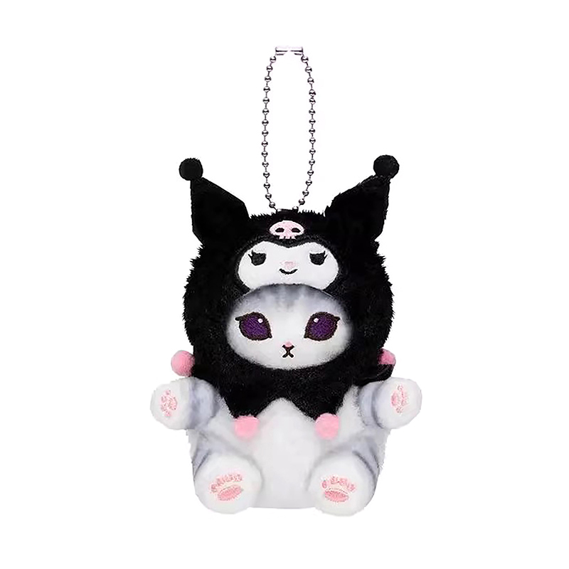 11CM%20Kawaii%20Mofusand%20Cross-Dressing%20Sanrio%20Hello%20Kitty%20Kuromi%20Hanyodon%20Plush%20Keychain%20Pendant%20Anime%20Plush%20Doll%20Backpack%20Pendant%20SUNM%20-%20Image%209
