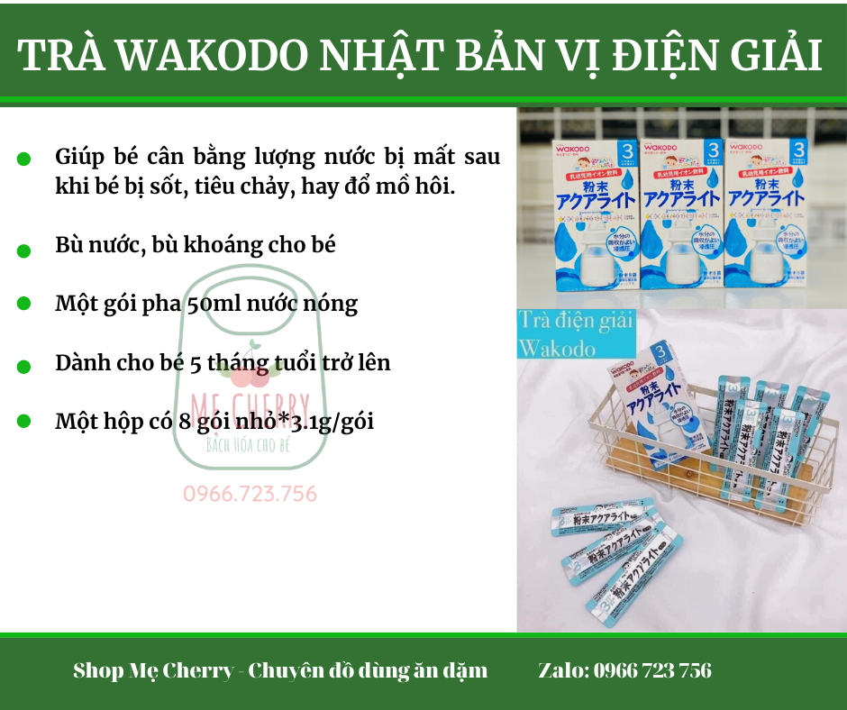 Trà Wakodo Nhật Bản Cho Bé Từ 5 Tháng