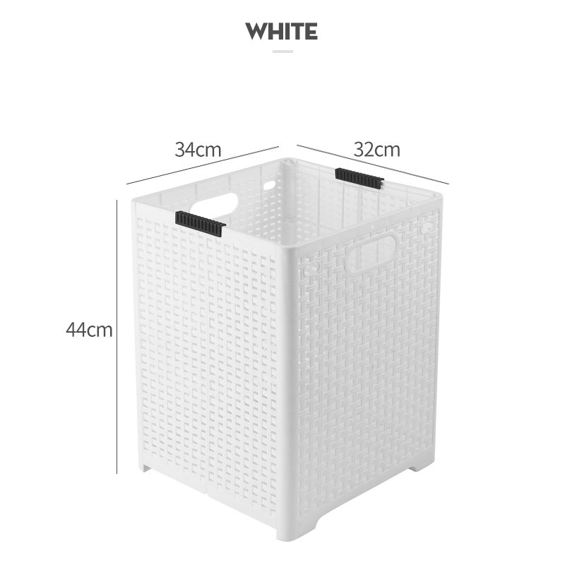 Japanese-style dirty clothes basket household storage basket plastic hollow foldable dirty clothes basket multi-functional portable storage basket