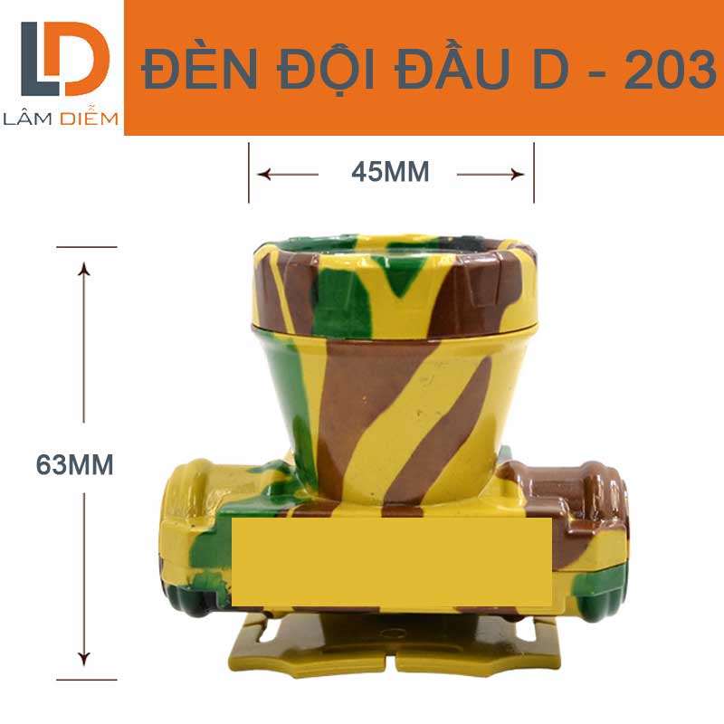 đèn pin đội đầu siêu sáng lính gọn nhẹ A2