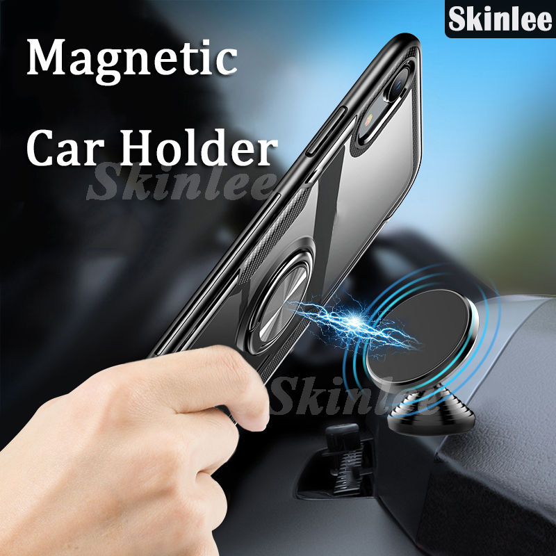 Phone case For Vivo Y18 Y03 Y28S Back cover Hard Phone Case Clear Transparent Shockproof Car Navigation Holder Ring For VIVO Y28S Y18 Y03 Cover cases.