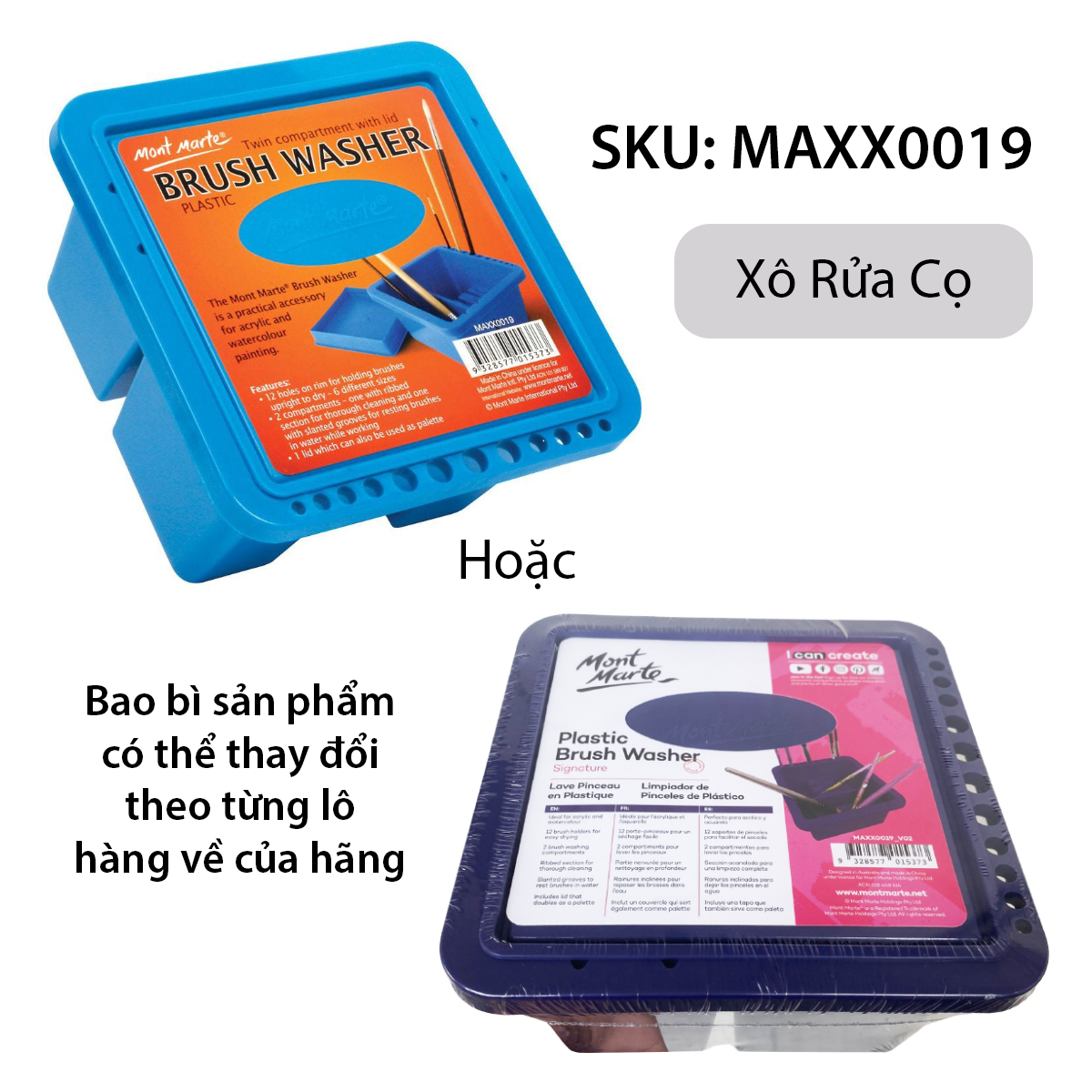 Xô rửa cọ mont marte đa năng - maxx0019