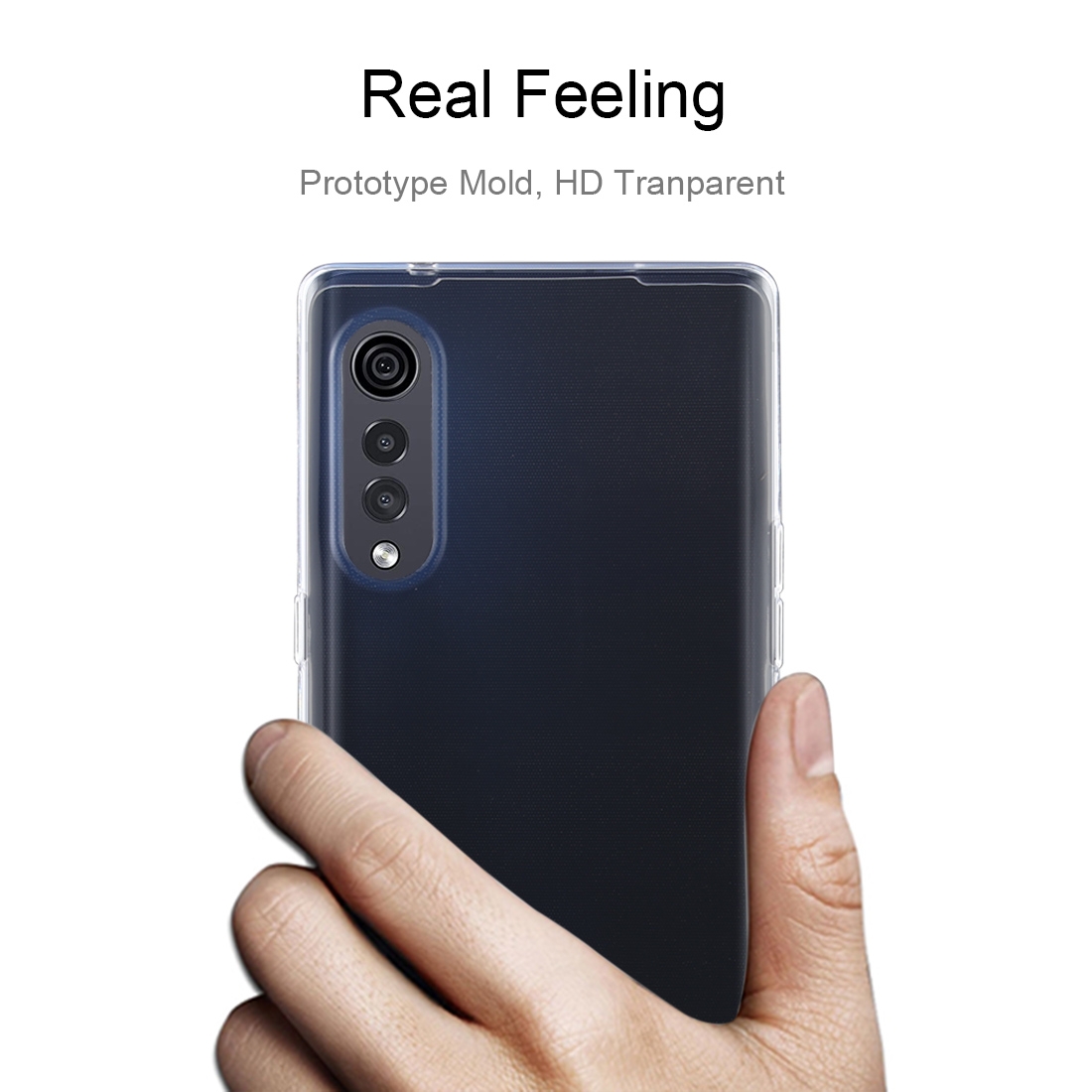 For LG Velvet 0.75mm Ultra-thin Transparent TPU Soft Protective Case(A Plus Mall)