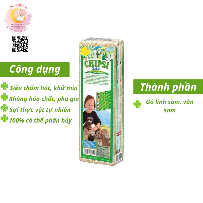Mùn cưa lót chuồng Chipsi-1kg
