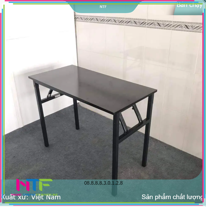 Bàn học sinh gấp gọn- Bàn họp- Bàn lớp học thêm . (không kèm ghế). Mới 100%