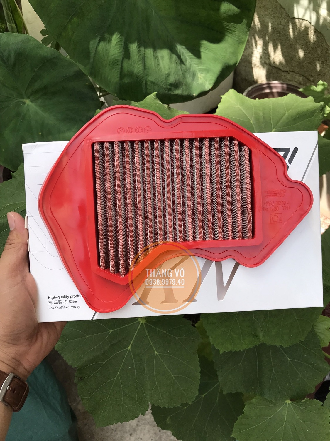 Lọc gió Future 125 FI, Lọc gió Future Led KN đỏ lưới thép lọc gió độ phụ kiện đồ chơi Future Fuled Future Led