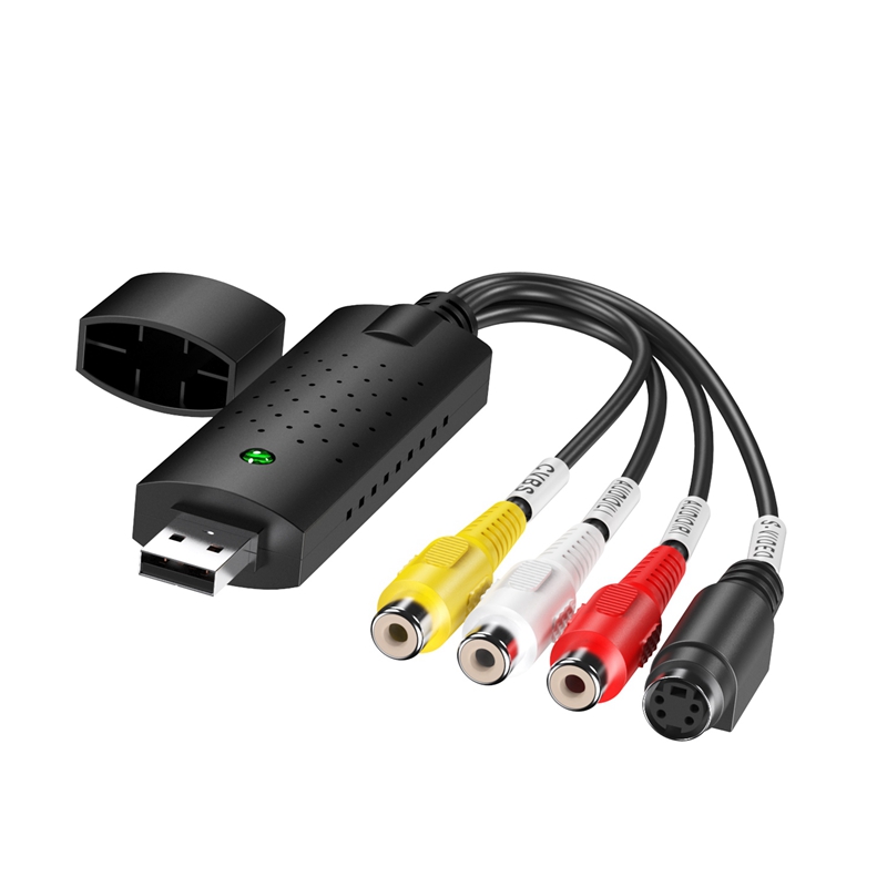 USB 2.0 Easy Cap Video TV DVD DVR Capture Adapter Easier Cap USB Video Capture Device Support Win10