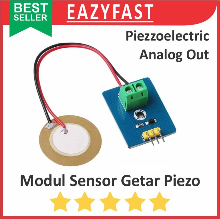 Modul Sensor Getar Piezo Piezzo Piezoelectric Analog Vibration Module ...