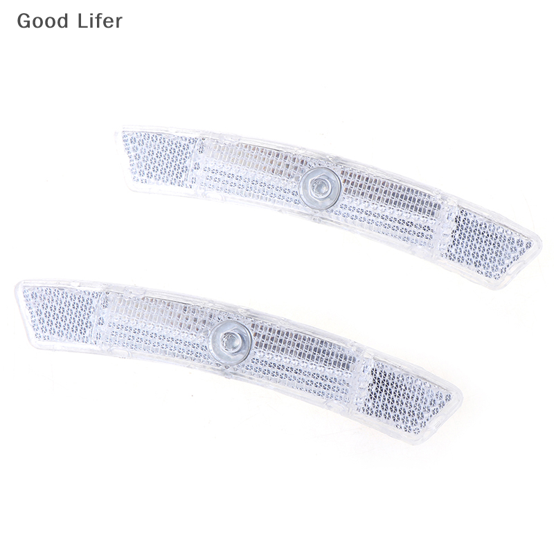 Good Lifer 2 chiếc đèn phản quang gắn nan hoa xe đạp đèn cảnh báo an toàn đèn phản quang vành bánh xe