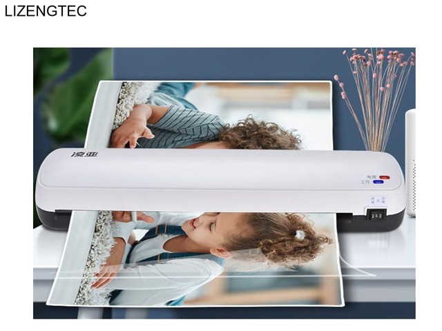 【Booming】 Lizengtec Roll Laminator Machine Professional Hot And Cold For A3 /a4 Paper Document Photo New Design