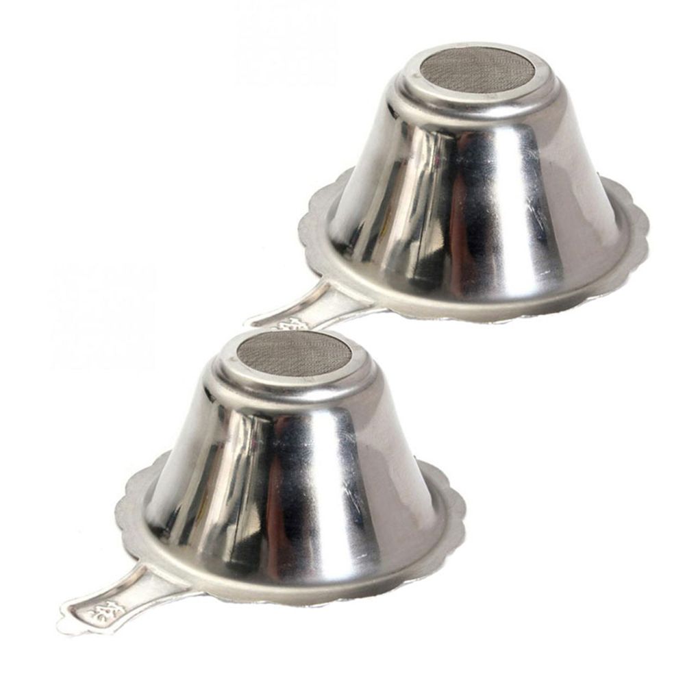 NALIANG Kungfu Funnel Stainless Steel Fine Mesh Leaf Filter Tea Strainer