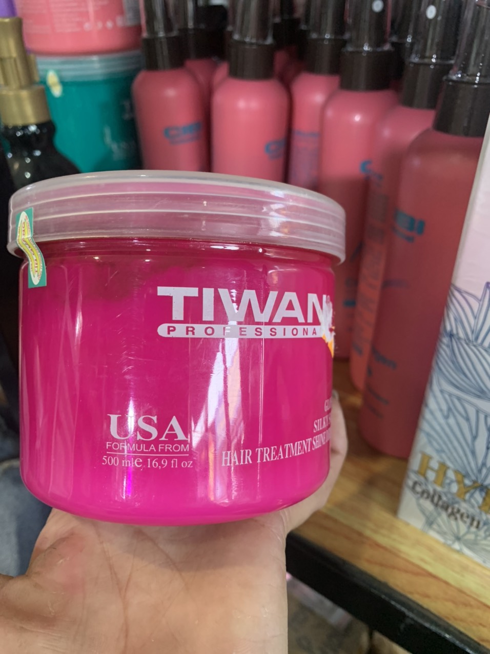 Hấp dầu phủ bóng tóc mềm mượt Tiwan 500ml