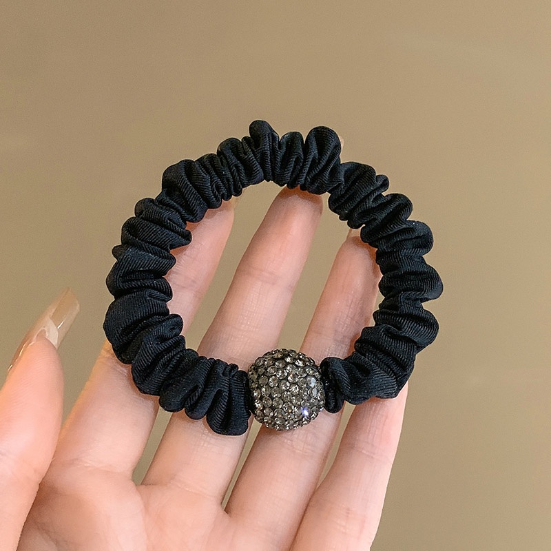 Độ co giãn cao đàn hồi hạt kim cương giả Headband màu trơn in da báo Headband