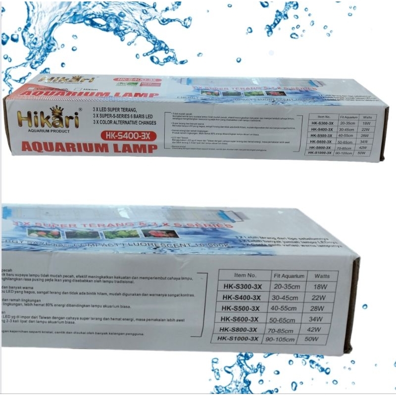 HIKARI HK S 400 3X LAMPU LED ATAS AQUARIUM AQUASCAPE