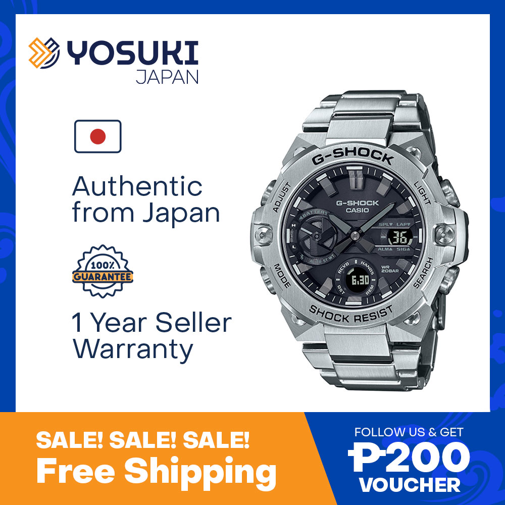 美品　CASIO G-SHOCK G-STEEL GST-B400D-1AJF Amazon.com: GSTB400D-1A : Clothing, Shoes & Jewelry