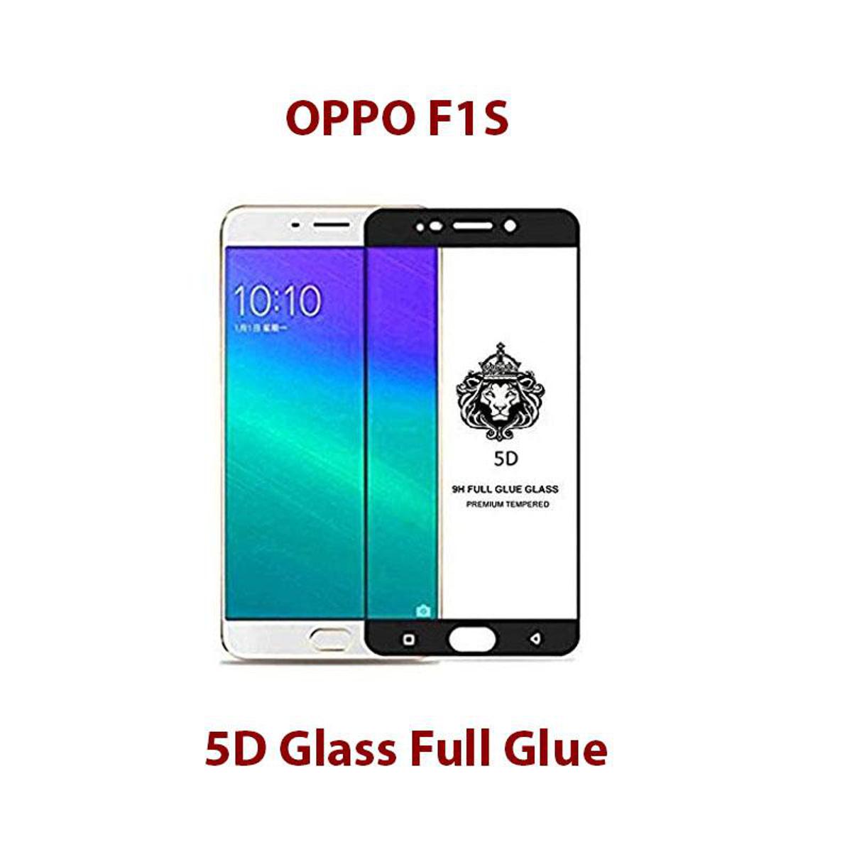 Oppo F1S Full Black 9D|5D|6D|10D|11D|21D Tempered Glass Screen Protector Full Glue Edge To Edge For Oppo F1S - Black