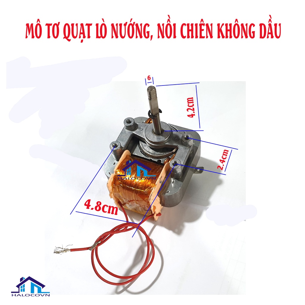 Mô tơ quạt lò nướng, nồi chiên không dầu 220v _ npp lê khởi