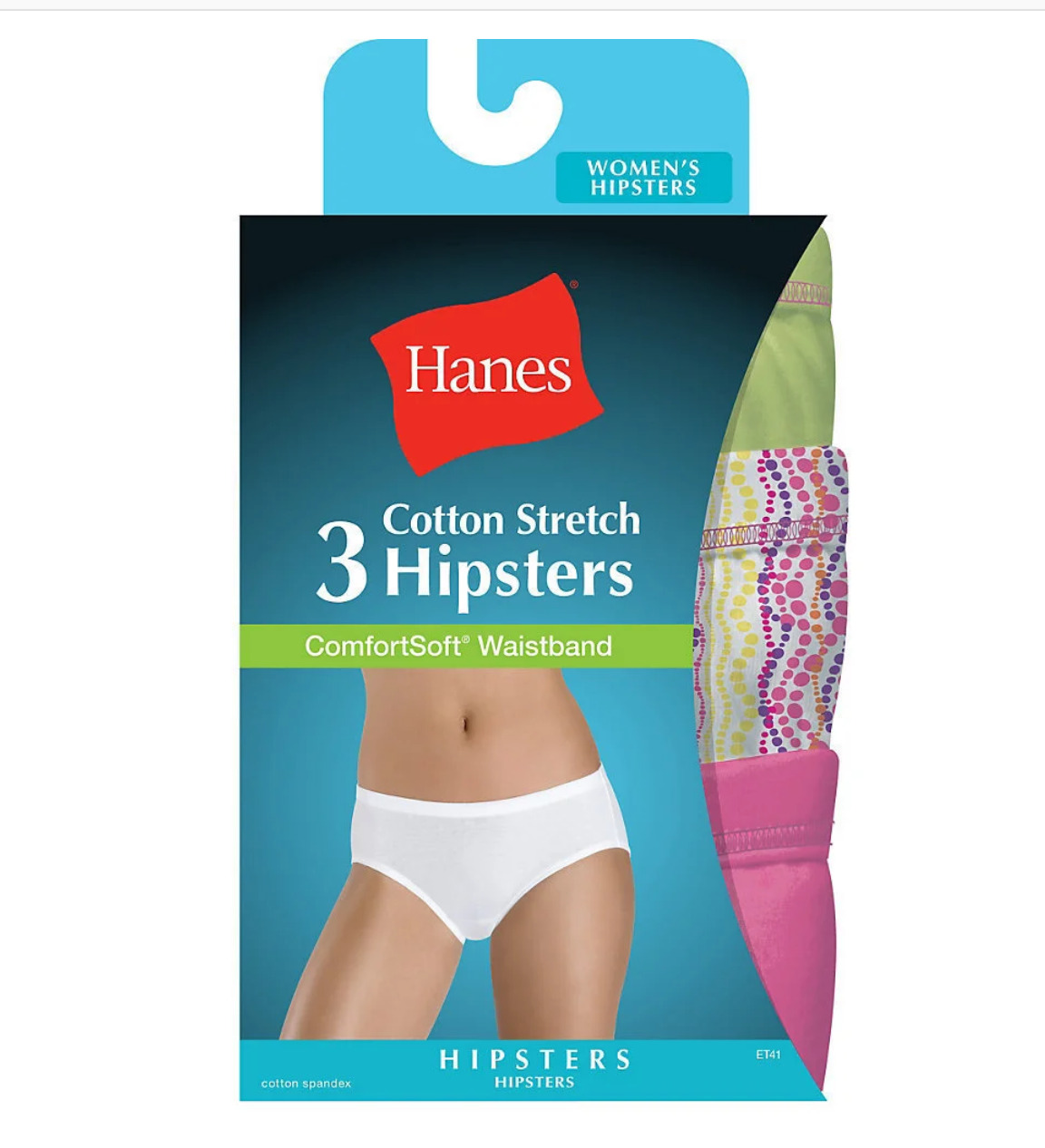 Women Ladies Cotton Stretch Hipster Panty 3pc Pack Underwear