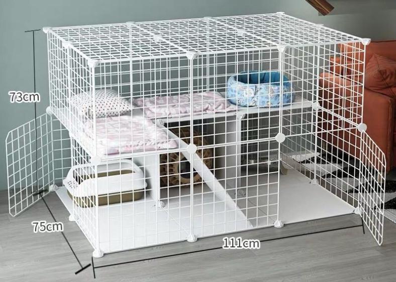 Combo chuồng Chó , Mèo - tự lắp ghép bằng lưới sắt - mèo 2x3x2