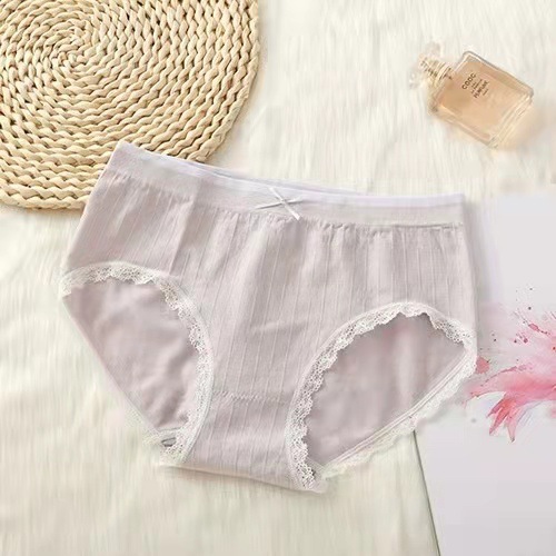 PINK Lace Trim Hipster Panty
