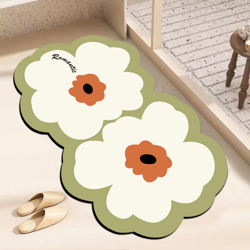 Diatom mud mat non-slip mat Bathroom absorbent floor mat non-slip mat Quick-drying carpet for domestic toilet