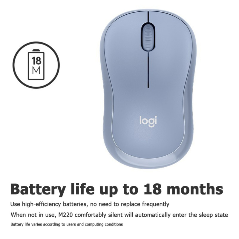 Siêu Điện Tử Cửa Hàng Logitech M221 chuột không dây Im Lặng 3-Nút 1000Dpi Với 2.4Ghz Chuột vi tính quang Với đầu thu dạng USB