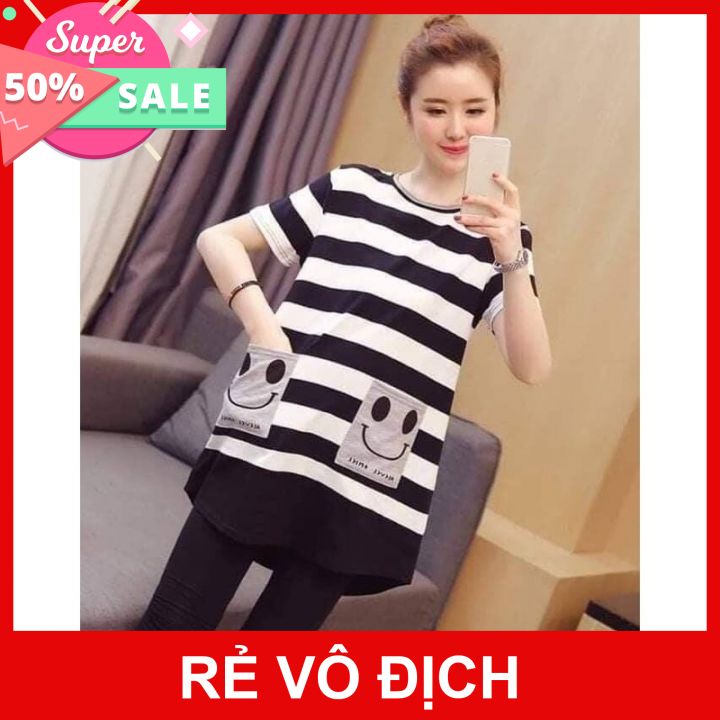 Áo sơ mi bầu cộc tay Xuân hè chất đẹp