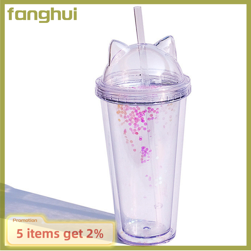 fanghui Insulated Double Wall Tumbler Cup with Lid and Straw