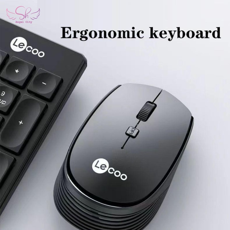 Lenovo WS202 Wireless Mouse 2.4GHz 1200DPI USB Receiver Portable Optical Mouse Mice For PC Notebook Computer