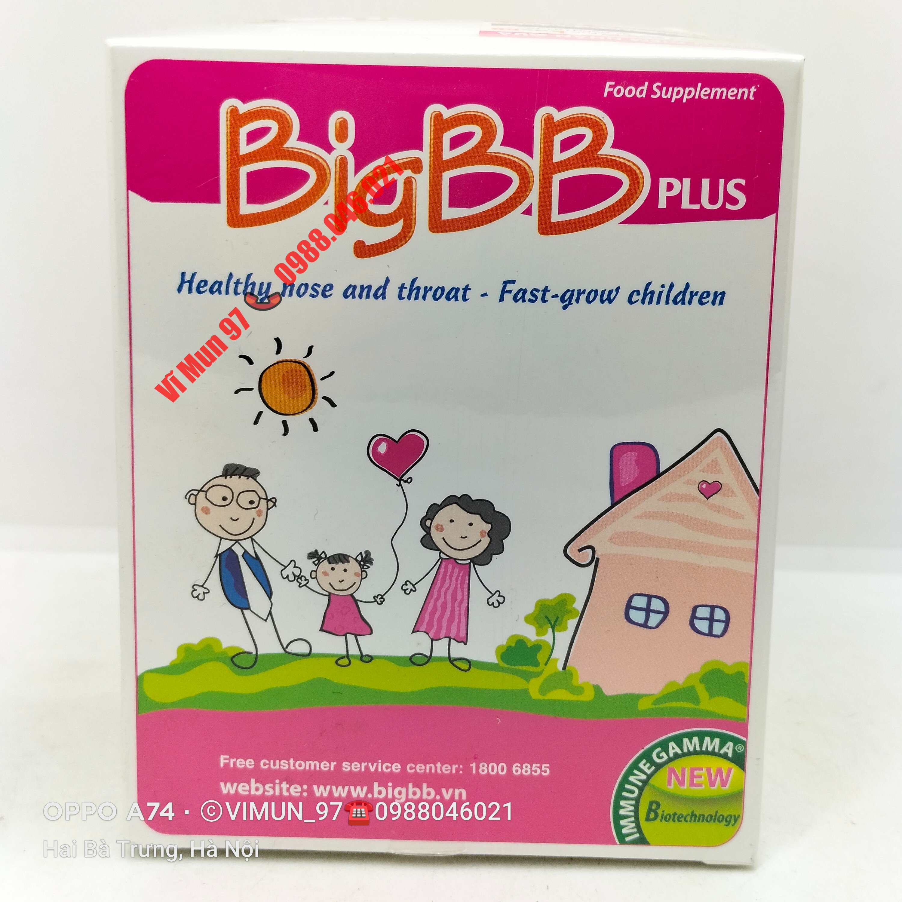 Cốm BigBB Plus -  hết ho đàm, sổ mũi, viêm họng an toàn cho bé