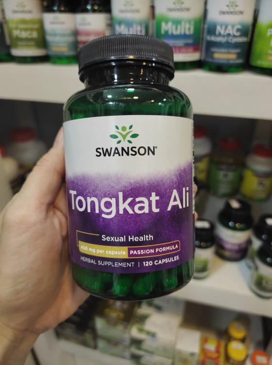 Swanson Tongkat Ali 400 mg per capsule Passion Formula 120 Capsules ...