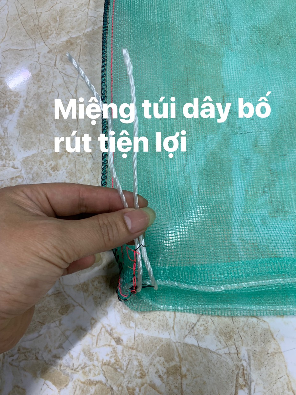 túi đựng cá may bằng chã